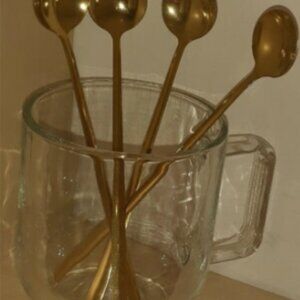Goldtone Coffee Spoons